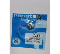 Renata 337 SR416SW - Batteria a bottone al litio, prodotta in Svizzera, 1 pezzo