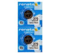 Renata 370 SR920W Batterie - 1,55 V ossido d'argento 370 batteria per orologio (2 pezzi)