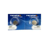 Renata 397 Button Cell watch battery, 2 Batteries by FindingKing