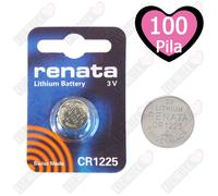 Renata Batteria 100 x CR1225 Litio 3V Batteria a Bottone CR 1225 Pile A Bottone