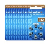Renata Batteria per apparecchi acustici ZA 312 Maratone zinco-aria, confezione da 6 pezzi (3 confezioni da ZA 312)