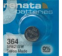 Renata Batteria per orologio da polso, costruita in Svizzera, batteria all'ossido di argento, priva di mercurio, 1,55 V, lunga durata, 1 pezzo