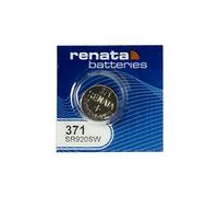 Renata Batteria per orologio, prodotto svizzero, Renata 371 o SR 920 SW, da 1,5 V 1 x 371 or SR 920 SW Silver