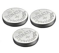Renata Batteria singola per orologio, prodotta in Svizzera, 361 o SR721SW o AG11 1,55 V (3 x 361 o SR 721 SW)