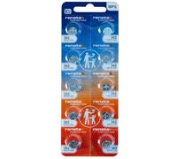 Renata Batterie 362 SR721SW - 1,55 V ossido d'argento 362 batteria per orologio (10 pezzi)