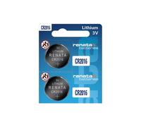 Renata CR2016 - Batterie a bottone al litio, 3 V, 2 pezzi