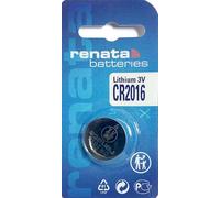 Renata CR 2016 Mfr (1BL) Cell, bottone, al litio, 3 V