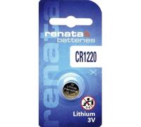 Renata CR1220 3V Litio parte cella orologio batteria DL1220, ECR1220, BR1220 (2 x CR 1220)