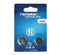 Renata CR1616 - Batteria a bottone al litio 3 V, precisione svizzera per chiavi auto, telecomandi e orologi, confezione da 2