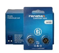 Renata CR1620, 1620 Batteria Bottone Litio 3V (10 x Set da 2), 20 Pile