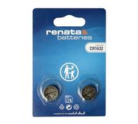 Renata CR1632 - Batteria a bottone al litio da 3 V, precisione svizzera per chiavi dell'auto, sensori Smart Home e orologi, confezione da 2