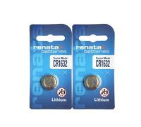 Renata CR1632, 1632 Batteria Bottone Litio 3V (1 x Set da 2) | 2 Pile