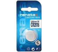 Renata CR2016 3V Batteria a bottone al litio per orologio DL2016, ECR 2016, BR 2016 (1 x CR 2016)