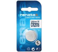 Renata-CR2016, confezione di 2 x batterie al litio 3 V.