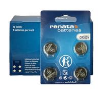 Renata CR2025 - Batteria a bottone al litio da 3 V, precisione svizzera, potenza affidabile per fitness tracker, chiavi auto e telecomandi, confezione da 10 x 4 pezzi