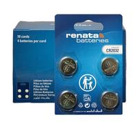 Renata CR2032, 2032 Batteria Bottone Litio 3V (10 x Set da 4) - 40 Pile