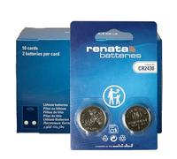 Renata CR2430 - Batteria a bottone al litio da 3 V, precisione svizzera per chiavi dell'auto, sistemi di allarme e Smart Home, confezione da 10 x 2 pezzi