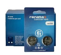 Renata CR2450N - Batteria a bottone al litio da 3 V, speciale forma N, precisione svizzera per computer di bordo e Smart Home, confezione da 10 x 2 pezzi
