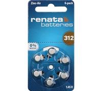 60 batterie per apparecchi acustici Renata PR41 Braun 312 (10 x blister da 6)...