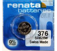 Renata - Pila bottone ossido d'argento 376 RENATA 1.55V 27mAh - Blister x 1