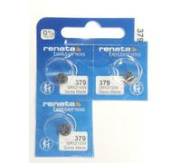 RENATA Set di 3 pile a bottone in argento ossido 379 / SR521 SW 0% mercurio