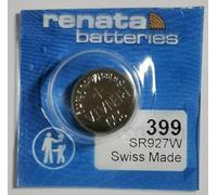 Renata / Swatch Group - Pila bottone ossido d'argento 399 RENATA 1.55V 55mAh - Blister x 1