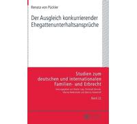 Renata Von Pück Der Ausgleich konkurrierender Ehegattenunterh (Copertina rigida)