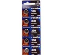 Renata Watch Batteries 390 SR1130SW (5 Batteries) by Renata