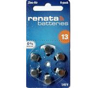 Renata ZA13, HA13, PR48, PR13H uditive Batterie 6-Pack, 310 mAh