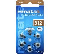 30 x Renata Gr. 312 PR41 - Batterie per apparecchi acustici, confezione da 5 x 6, colore: Marrone