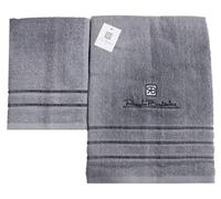 Renato Balestra 1 Set di 2 Asciugamani da bagno (1 viso e 1 bidet) Grigio Chiaro