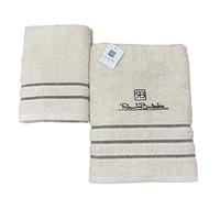 Renato Balestra 1 Set di 2 Asciugamani da bagno (1 viso e 1 bidet) Panna