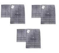 Renato Balestra 3 Set di 2 Asciugamani da bagno (1 viso e 1 bidet) Grigio Chiaro