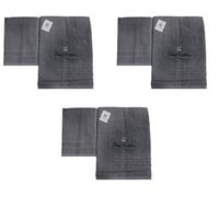 Renato Balestra 3 Set di 2 Asciugamani da bagno (1 viso e 1 bidet) Grigio Scuro