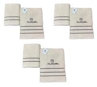 Renato Balestra 3 Set di 2 Asciugamani da bagno (1 viso e 1 bidet) Panna