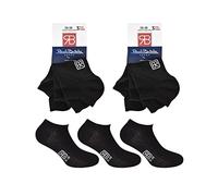 Renato Balestra 6 PAIA calze invisibili minicalze fantasmini sneackers Unisex Uomo e donna in cotone pettinato elasticizzato con tramatura traspirante made in Italy RB5000 Nero 47-50