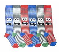 Renato Balestra 6 Paia - Calzini invernali bambino con punte e talloni rinforzati - Varie fantasie - Made in Italy - No pilling - Non lasciano segni (Bug Alte, 6/8)