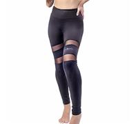 Renato Balestra Leggings Donna Pantaloni in Cotone Elasticizzato Art. Angela4 coprenti, Sport, Tempo Libero, Yoga Estivi Nero L-XL