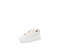Renato Balestra Sneakers Donna Platform Scarpe da Ginnastica RB2510 (Bianco e Argento, Sistema Taglie Calzature EU, Adulto, Donna, Numero, Media, 35)