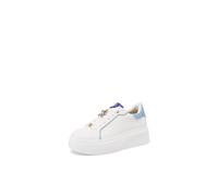 Renato Balestra Sneakers Donna Platform Scarpe da Ginnastica RB2510 (Bianco e Blu, Sistema Taglie Calzature EU, Adulto, Donna, Numero, Media, 36)