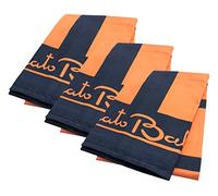 Renato Balestra Telo mare Microfibra Leggero – Set 3 pezzi – Arancio-Nero