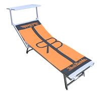 Renato Balestra Telo Mare Microfibra Grande 170x90cm Asciugamano Morbido e Compatto Salvaspazio Deluxe (01- Arancio/Grigio)