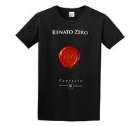 Renato Zero Amo Capitolo II Unisex 100% Cotton Short-Sleeve T-Shirts Black XXXL