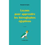 Renaud de Spens Lecons Pour Apprendre Les Hieroglyphes Egyptiens (Tascabile)