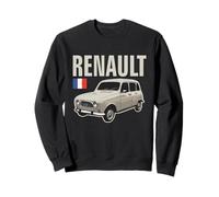 Renault 4 Auto d'Epoca Francese Vintage Retro Felpa