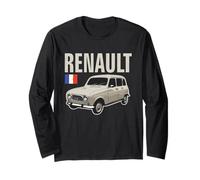 Renault 4 Auto d'Epoca Francese Vintage Retro Maglia a Manica