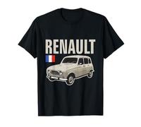 Renault 4 Auto d'Epoca Francese Vintage Retro Maglietta