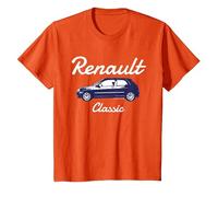 Renault Clio Car Classic Hatchback Bambini Maglietta, Bambini, Arancio, 3 Anni