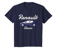 Renault Clio Car Classic Hatchback Bambini Maglietta, Bambini, Navy, 3 Anni