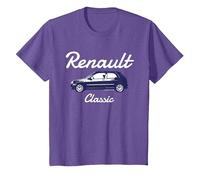 Renault Clio Car Classic Hatchback Bambini Maglietta, Bambini, Viola mélange, 3 Anni